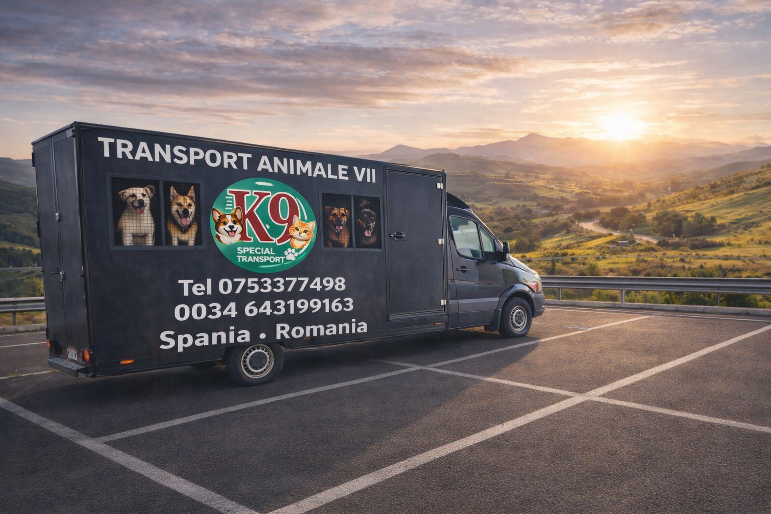 Camionnette transport animaux K9